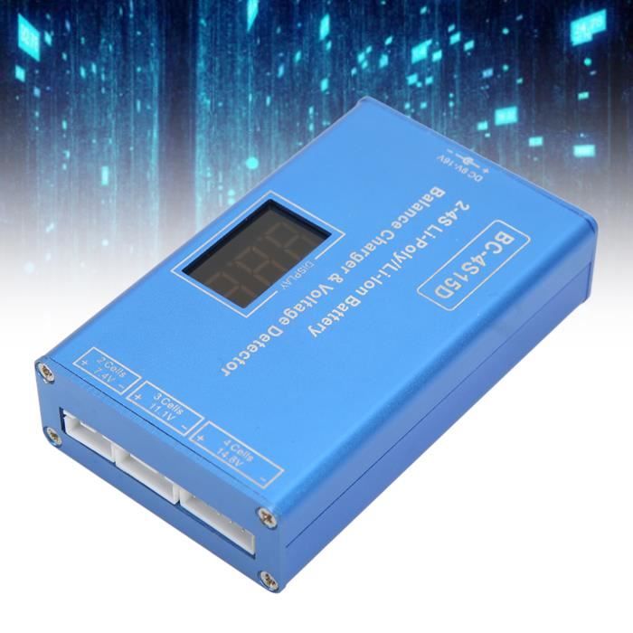 Chargeur d'équilibreur de batterie RC LiPo 2S-3S 7.4V-11.1V, chargeur