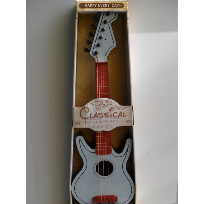 Generic Guitare 3/4 avec 6 cordes pour jeunes enfants 58cm - Bois - Bleu à  prix pas cher