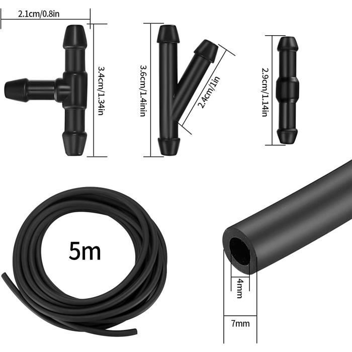 Kit connecteur T et L pour tuyau lave-glace 5mm - PLANET LINE PLANET LINE -  Accessoires & Adaptateurs essuie-glace