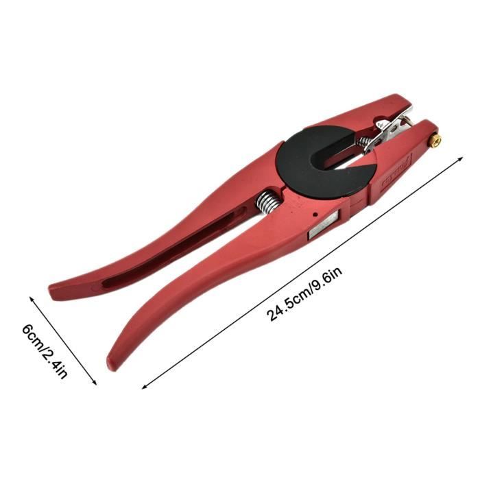 Pince à Boucle Pour Étiquettes D'Oreille Animaux - Appliqueur Avec Goupille De Rechange Pour Bétail