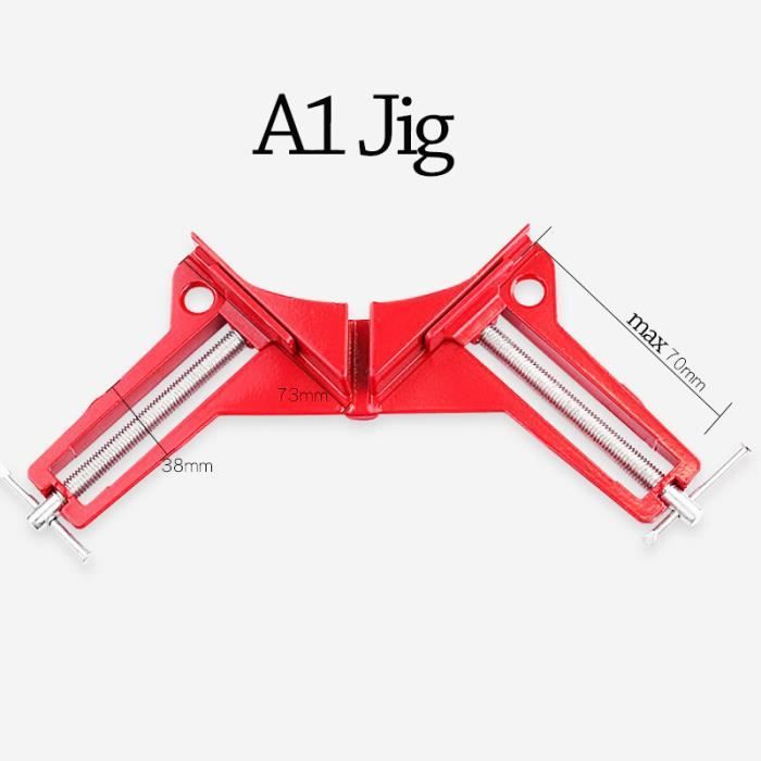 Serre-joints D'Angle En L En Alliage D'Aluminium - 90 Degrés, 12x12cm - Pour Menuiserie, Soudure, Assemblage Bois/Métal - 9