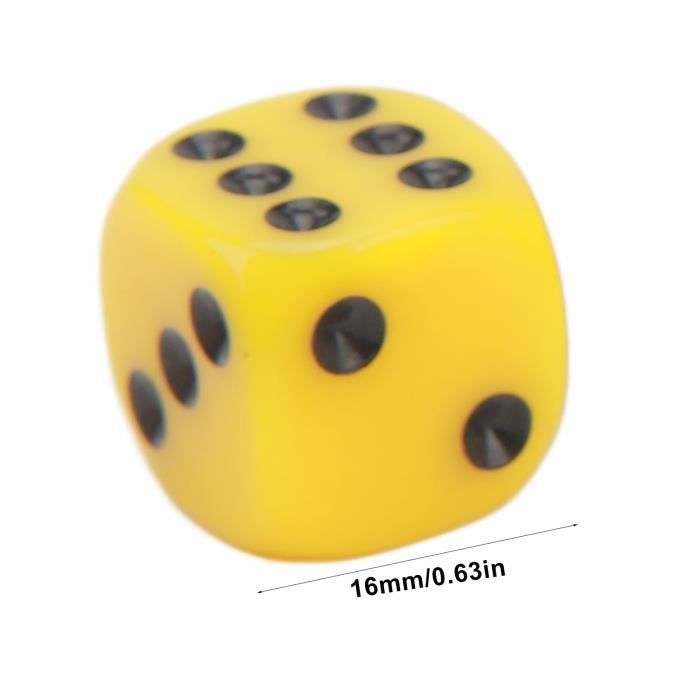 NEUF Jeu de dés 30PCS Dice Set 16MM Plastique 6 Faces Coins Ronds Cubes NEUF Jeu de dés 30PCS Dice Set 16MM Plastique 6 Faces Coins Ronds Cubes