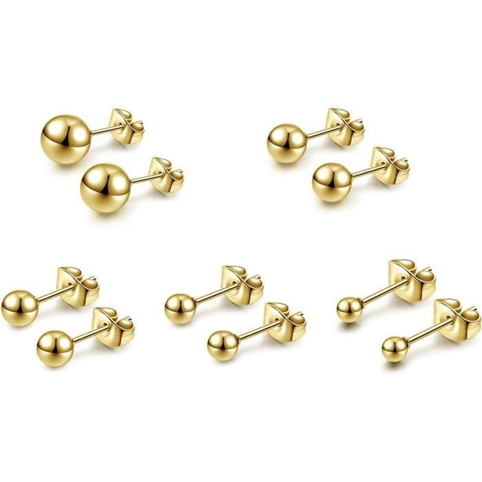 5Paires Boucles D