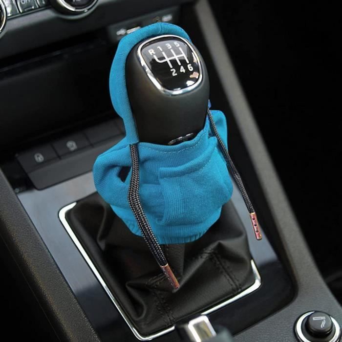VGEBY Housse de pommeau de levier de vitesse Sweat à capuche pour  changement de vitesse de voiture, couvercle de bouton de Bleu ZHU -  Cdiscount Auto