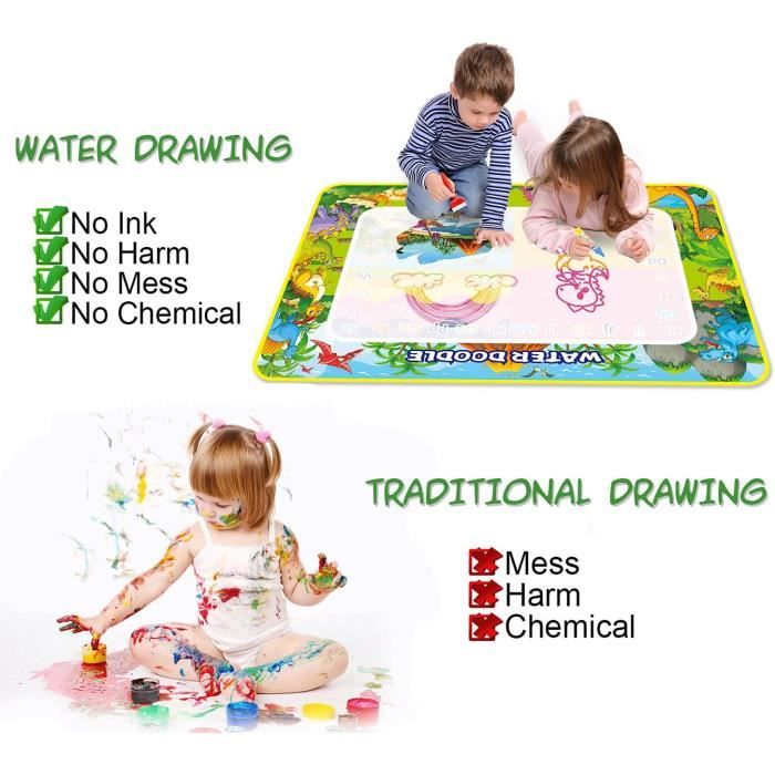 Aqua Tapis Magique Doodle Extra Grand Tapis de Dessin à l'Eau Tapis de Gribouillage Tapis de Coloration Aqua Tapis Magique Doodle Extra Grand Tapis de Dessin à l'Eau Tapis de Gribouillage Tapis de Coloration
