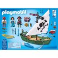 PLAYMOBIL - Les Pirates - Chaloupe des pirates avec moteur submersible - 202 pièces - 701.9 g-2