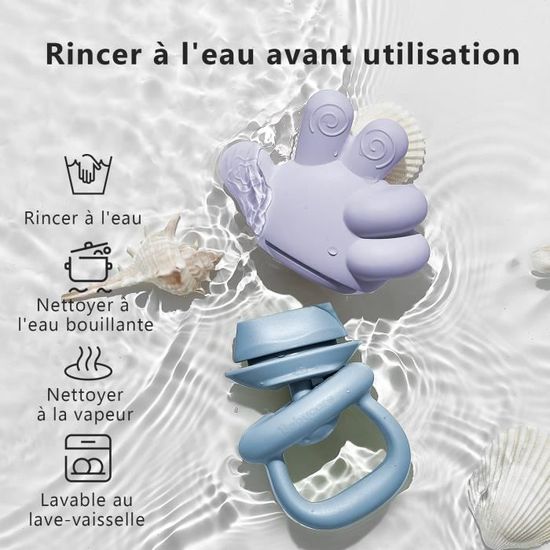 Hochet et Jouet dentition en silicone pour bébé de 0-6 mois - Bc Babycare -  10pcs - Cdiscount Puériculture & Eveil bébé