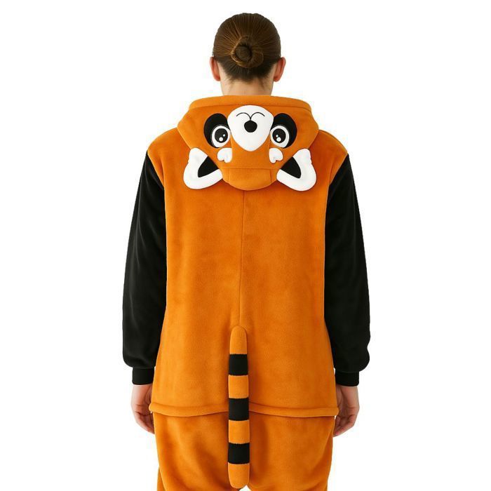 Pyjama Costume Nerd Hunters Panda Roux Onesie Kigurumi Multicolore