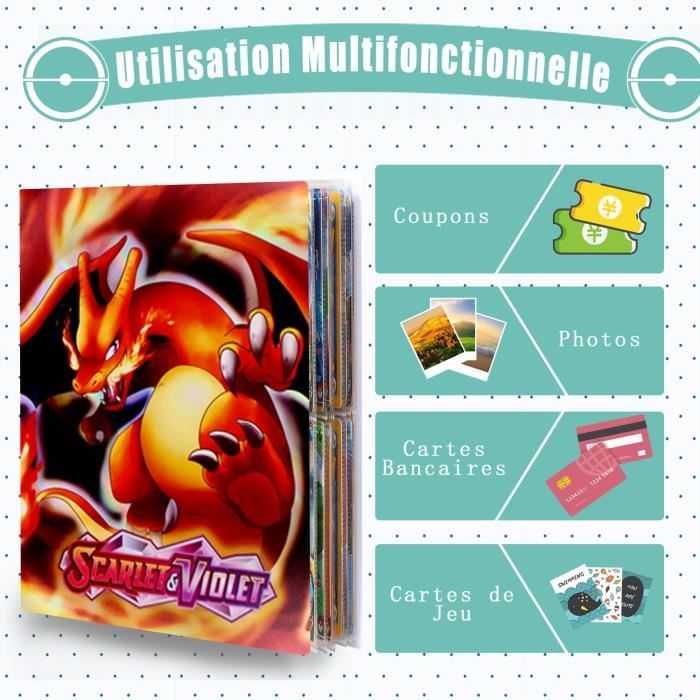 Album à Cartes 30 Pages – Capacité 240 Cartes, Classeur PP Résistant