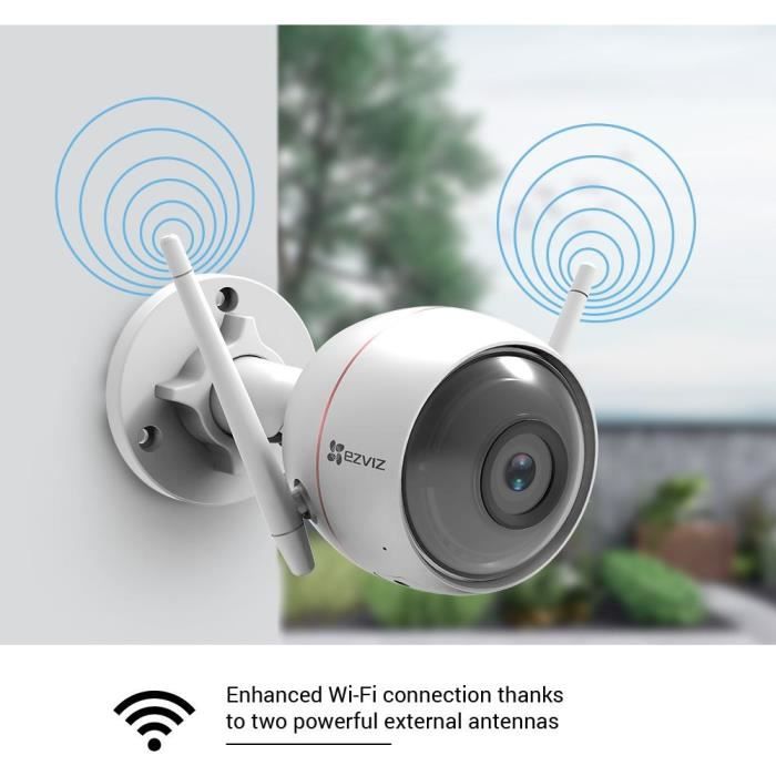 Caméra Wi-Fi extérieur EZVIZ C3W Pro 4MP avec 30m vision nocturne en  couleur détection de