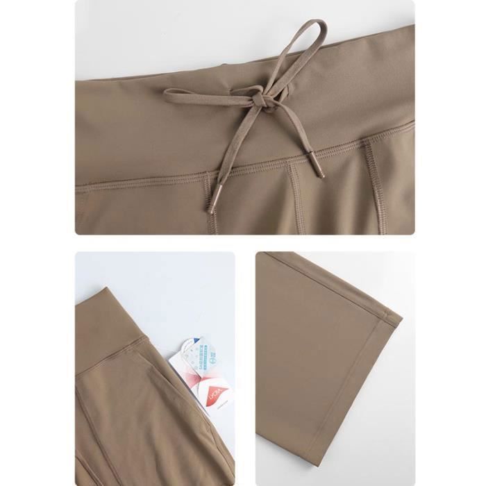 Pantalon De Yoga Taille Haute Avec Poches Pour Femme - Élégant, Stretch, Pour Sport, Bureau Et Loisirs - 2