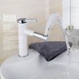 Robinet de lavabo Robinet de lavabo de salle de bain Robinet de lavabo en laiton blanc 360°-MCJ-3