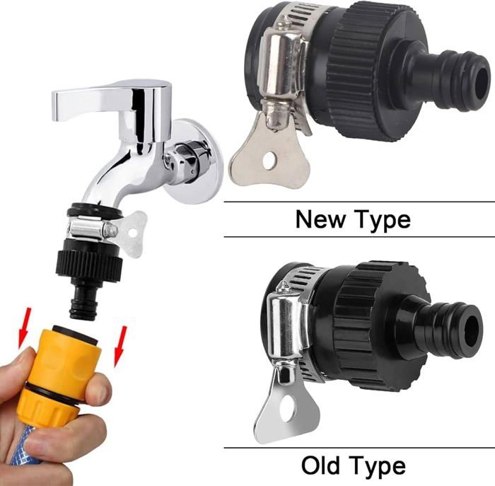 TRAHOO-4 PièCes Embout Tuyau Arrosage Adaptateur Tuyau Arrosage Robinet