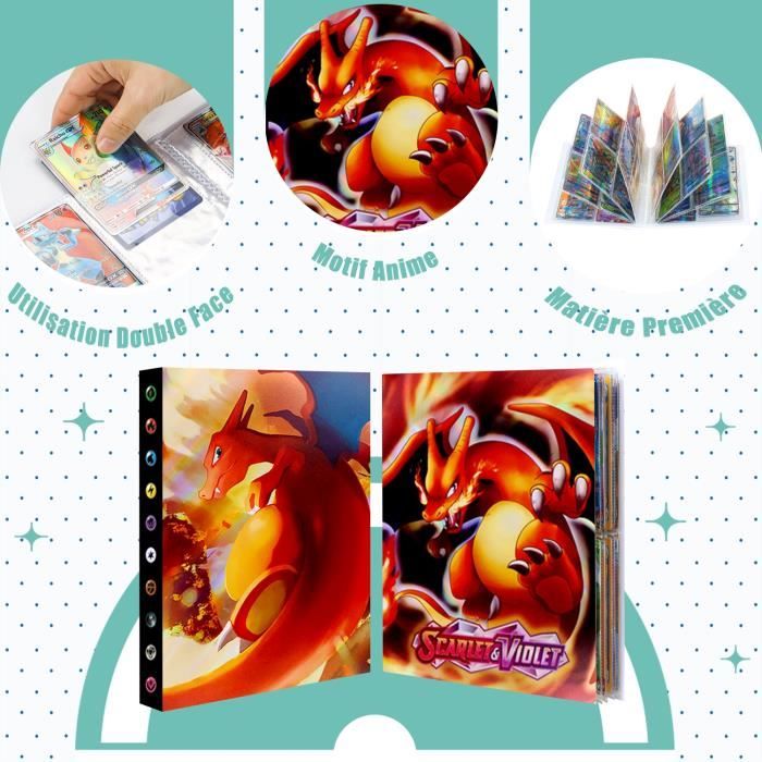 Classeur Pour Cartes Pokémon - 30 Pages, 240 Cartes Capacité, Plastique Transparent - Protection Collection - 9