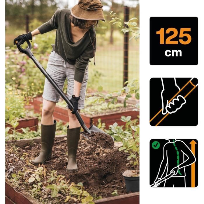 Bêche De Jardin, Pointue, Bêche Pour Sol Dur Et Pierreux, Longueur ...