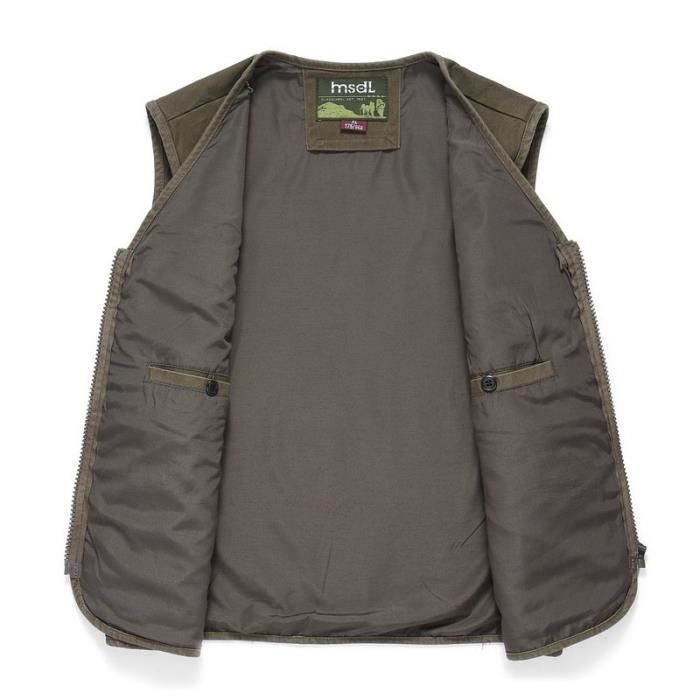Gilet De Pêche Nature Company Homme - Beige, Taille L, Coton, Poches, Mesh (occasion)