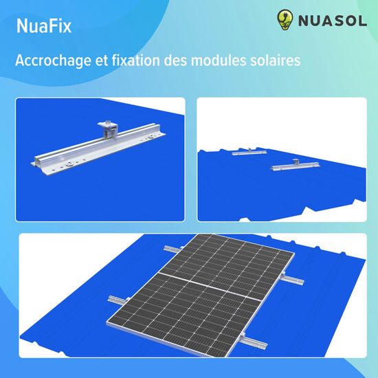 TolleTour Support pour panneau solaire Support de Module Solaire en Alliage d'aluminium. avec