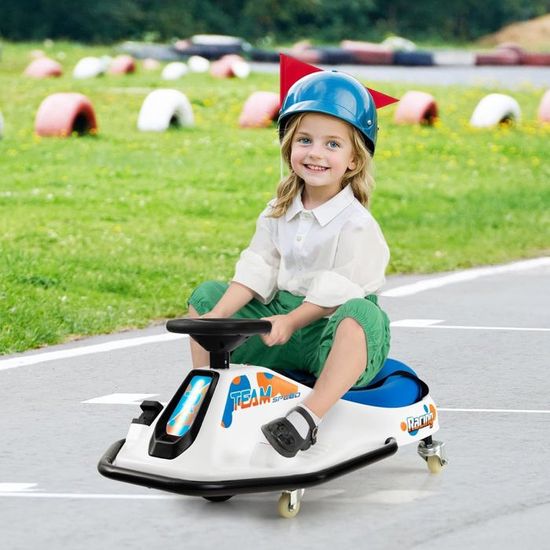 Auto tamponneuse électrique Enfant 2-5 Ans 6V – Rotation 360°, LED, Musique, télécommande, Antichoc, Puissance Max 30kg – Idéal Cadeau – Vert fruité Auto tamponneuse électrique Enfant 2-5 Ans 6V – Rotation 360°, LED, Musique, télécommande, Antichoc, Puissance Max 30kg – Idéal Cadeau – Vert fruité