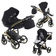 Poussette Junama Exclusive avec siège auto pour bébé et sélection Isofix by SaintBaby Black Gold 01 3en1 avec siège auto pour bébé-0