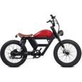 Vélo électrique - El Camino - Noir et rouge - Batterie 480Wh - Roue arrière-0