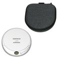 Lecteur CD/MP3 portable avec protection anti-choc et étui de rangement pratique avec powerbank intégrée - Lenco -  - Noir-Gris-0
