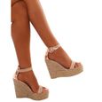 Sandales femme a talon en noir