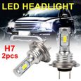 Ampoule H7 LED pour Voiture Ampoules Phare de Haut Qualité IP68 6000K lumière Blanche pour Voiture 2PCS-0