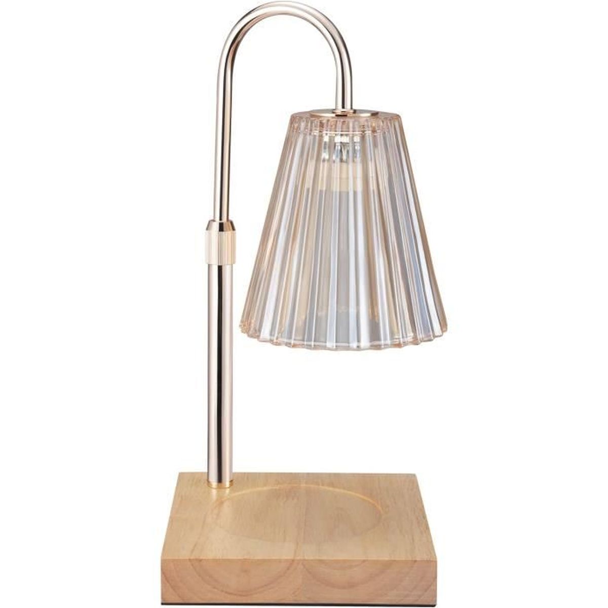 Lampe Chauffe Bougie électrique Lampe Chauffe-bougie Yuattory Fleur - 3 Vitesses Réglables Aromathérapie Fer Et Bois Chauffe Bougie électrique Yuattory 3 Vitesses