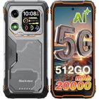 Blackview XPLORE 1 5G Smartphone Robuste 48Go + 512Go 20000mAh/55W 64MP AI Caméra 6,78'' 120Hz Écran IP68 Téléphone NFC GPS -