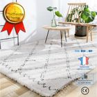 TECH DISCOUNT Tapis de chambre - Berbère - 160 x 230 cm - Ecru naturel - Coton - Rectangulaire