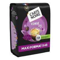 LOT DE 4 - CARTE NOIRE - Corsé Café Dosettes Compatible Senseo - sachet de 48 dosettes