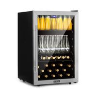 Réfrigérateur à boissons Klarstein Beersafe XXL 148L - porte vitrée & éclairage LED - inox