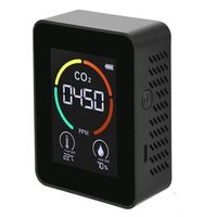 QUALITE DE L'AIR Détecteur,Type 4-Black--Mini capteur Portable de CO2, ppm, moniteur de qualité de l'air, détecteur de dioxyde de ca