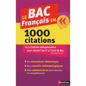 Bac Francais Achat Vente Pas Cher