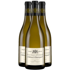 VIN BLANC Château de Beauregard Pouilly-Fuissé 2022 - Vin Blanc de Bourgogne (3x75cl) BIO