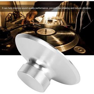 LP120B LP vinyle platines vinyle stabilisateur de disque en métal stabilisateur de poids d/'enregistrement HiFi plaque tournante disque pince en alliage d/'aluminium Argent