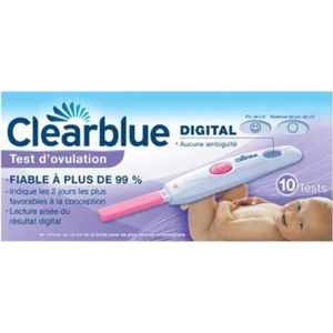 TEST D'OVULATION clearblue 10 tests d'ovulation digital YY25