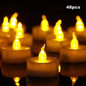 Mavandes bougies vacillantes sans flamme, deux télécommandes, 19CM