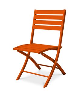 FAUTEUIL JARDIN  Chaise de jardin pliante en aluminium orange