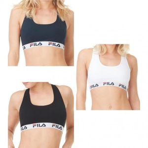 Brassière Lot de 3 brassières coton femme 6042C Fila Multicolore