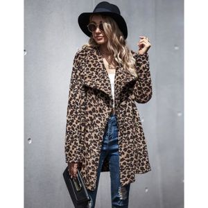 trench leopard femme