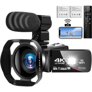 CAMÉSCOPE NUMÉRIQUE Caméscope 4K Ultra HD Caméra Vidéo Numérique 48MP 