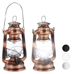 LAMPE DECORATIVE 2x lampe-tempête LED cuivre - 10032851-0