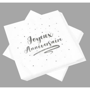 Serviettes En Papier Joyeux Anniversaire Achat Vente Pas Cher Serviettes En Papier Joyeux Anniversaire Achat Vente Pas Cher