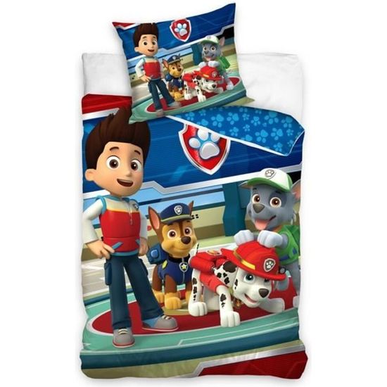 Parure De Lit Enfant Pat' Patrouille 100% Coton - Housse 135x200 Cm + Taie 80x80 Cm, Motifs Everest Chase Stella - 9