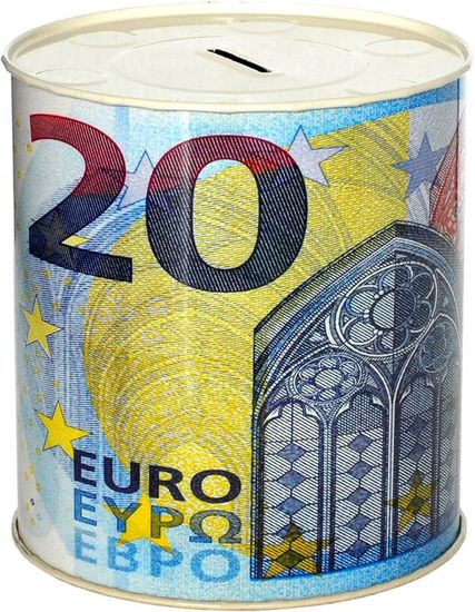 Tirelire Paris Métal Étain – Design Avec Tour Eiffel, Notre-Dame, Arc De Triomphe – 13 X 8 Cm, Fermée (Ouvrable Avec Ouvre-Boîte)