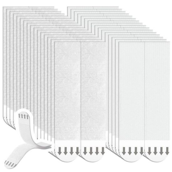 Kit De 36 Paires De Bandes Adhésives Pour Tableaux - Fixation Murale Sans Percer Blanc Résistant à L'Eau