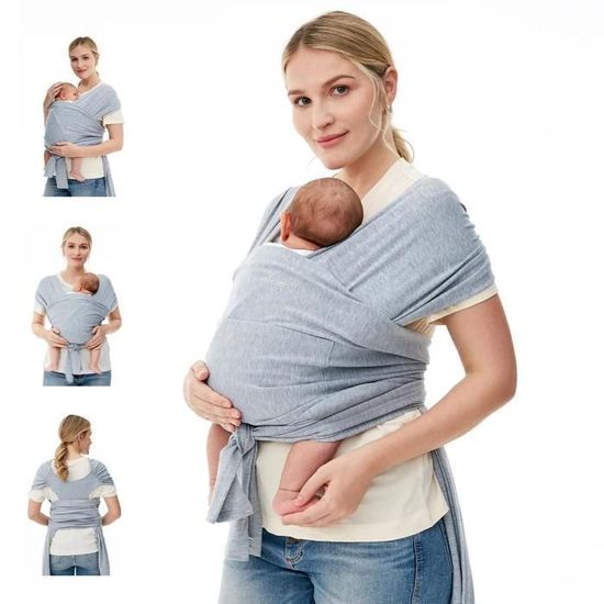 Écharpe De Portage Bébé Ergonomique - Porte-bébé Latéral - Pour Nouveau-nés Jusqu'à 20 Kg - Tissu Respirant Polyester - Ajustable, Mains Libres