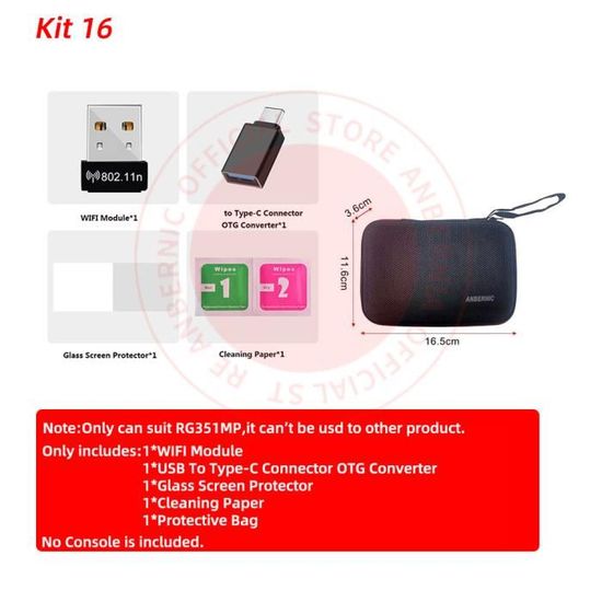 Étui Rigide De Protection Pour Console ANBERNIC RG406 H – Coque De Transport étanche, Rangement Câbles Et Cartes