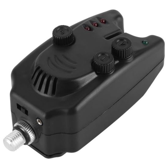 Kit Alarme De Pêche Sans Fil – 2 émetteurs + 1 Récepteur – Alarme Sonore Et LED, Sensibilité Réglable